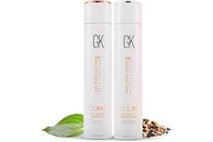 GK HAIR Global Keratin Balancing Shampoo & Conditioner 300ml per Capelli Colorati Grassi Uso Quotidiano Detergente Profondo e Rimozione delle Impurità Unisex