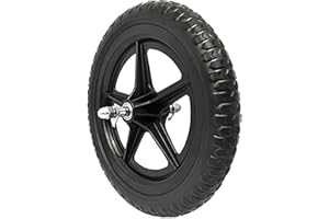 EIRONA 12 Inch Balance Bike Replacement Wheel, EVA Foam Balance Bike Wheel Compatible with Strider, Black
