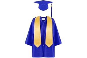 Allbestop Blau Abschluss Stola Für Kinder Unisex Abschluss Talar Doktorhut Und Quaste Graduation Hat Abschluss Robe Abschluss Hut Deko Abschluss Hut Kinder Kinder Akademischer