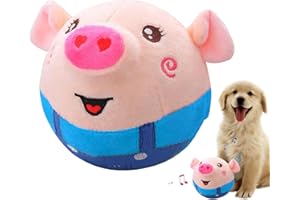 LERYVEO Bewegendes Hundespielzeug Ball | Aktives Bewegendes Haustier Plüschspielzeug | Hundespielzeug Ball der Sich Bewegt | Bewegender Ball Hund Welpenspielzeug | Hundespielzeug Beweglich Stofftierpuppe