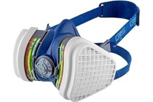 GVS Máscara Elipse SPR491 con filtros ABEK1P3 para múltiples gases, vapores y polvo, M/L