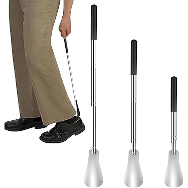 2 Pcs Chausse Pied,Chausse Pied Long Telescopique 31-65,5cm