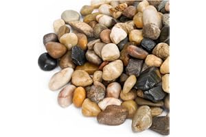 vsell24 10-12mm Fish Tank Aquarium Decoration Indian Stones – Red Pebbles for Aquariums Decoration and Home Decor(500 Grams)