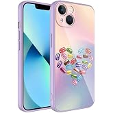 Zore Apple ile uyumlu iPhone 13 Kılıf Kamera Korumalı Desenli Sert Silikon Zore Epoksi Kapak NO1