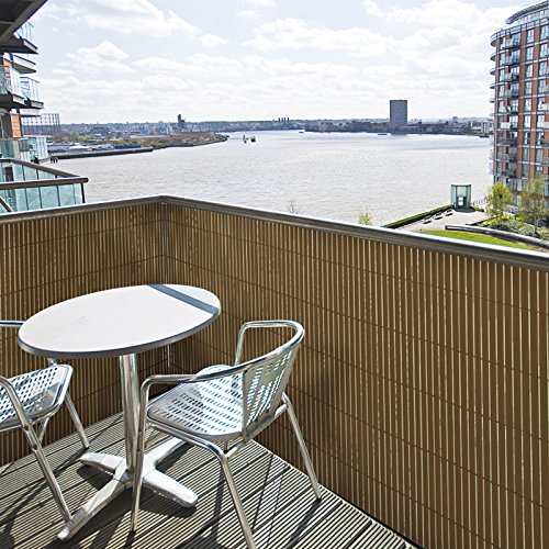 Sichtschutz Zaun für Außenbereich | braun | Größe wählbar (120x300cm) - 2