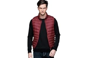 PENGNIAO Piumino Smanicato Leggero Uomo Giacca Smanicata Uomo Giubbotto Smanicato Piumini Gilet Leggeri Imbottito Invernale Piuma Giubbotti Piumino Senza Maniche Uomo Ultraleggero Caldo Pesante Invernali