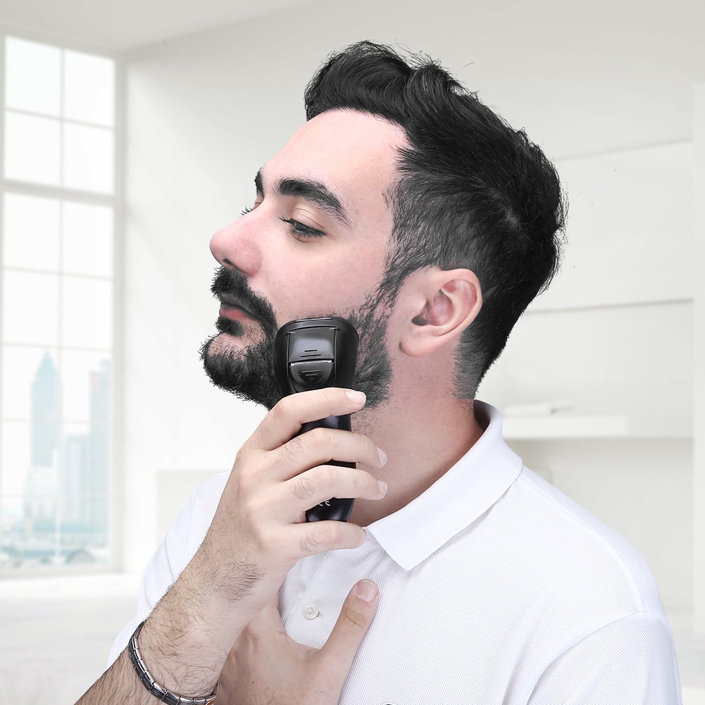 Afeitadora-Elctrica-Rotativa-Mquina-de-Afeitar-Recortador-de-Barba-para-Hombre-Impermeable-Uso-mojado-y-seco-YOHOOLYO