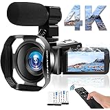 4K Videokamera WiFi Camcorder 48MP Vlogging Kamera 30FPS Digital Camcorder Infrarot Nachtsicht 3 Zoll Touchscreen Camcorder m