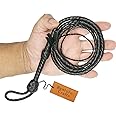 Black Mini Pocket Leather Bullwhip 3 feet / 91 cm Length Miniature Bullwhip Brown Little Snappers Cracking Loud Mini Whips