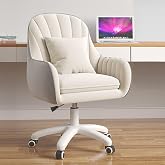 HDHNBA Cute Office Chair: Adjustable Modern and Comfortable Work Chair, 360&deg; Swivel, Medium Backrest, Suitable for Home Offic