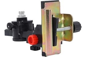 Greensen Feinabstillungshalterungspegel -Werkzeugadapter, 360 ° Rotierende Teleskopstange, Einstellbare Stütze L -Form -Pivoting -Basis mit Clip für Straßentunnel