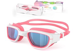 Zeligerstar Kids Swimming Goggles, Anti Fog Swimming Goggles Kids 6-14, UV Protection No Leaking Wide Vision Childrens Swimming Goggles for Kids Boys Girls