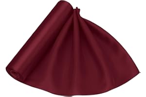 Trimming Shop Burgundy Satin Fabric Roll | 29cmx20m | Luxury & Soft | Silky & Shiny | for Making Chair Sash Bow Wedding Bouquet Décor Apparel, Drapery, DIY Crafts