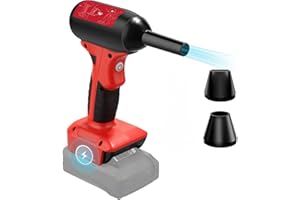 NUOGEDZ Jet Dry Mini-Gebläse, Jet-Ventilator, 130.000 U/min, Windgeschwindigkeit, 4-Gang-Steuerung, kompatibel für Einhell 18V Power X-ChangeLithium Akku, Superjet-Gebläse zum Trocknen, Reinigen