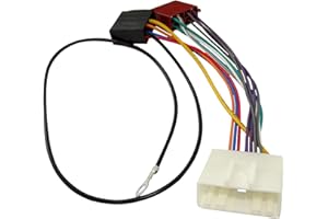 AERZETIX: Adaptateur fiche ISO câble convertisseur fiche Faisceau pour autoradio