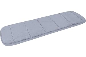 Aggiornato Computer polso gomito Pad, AUHOTA polso resto Braccio Pad (morbido, Anti scivolo), Tastiera Polso Gomito Supporto Mat per Ufficio Desktop lavorando Gaming (7.9 x 23.6 pollice) (Grigio)