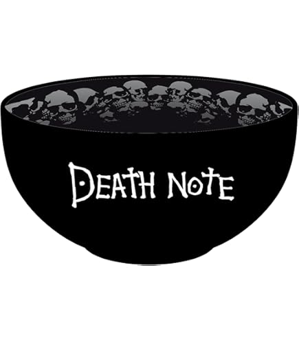 Ciotola Death Note In Ceramica Da 600 Ml - Ufficiale, Microonde E Lavastoviglie Safe