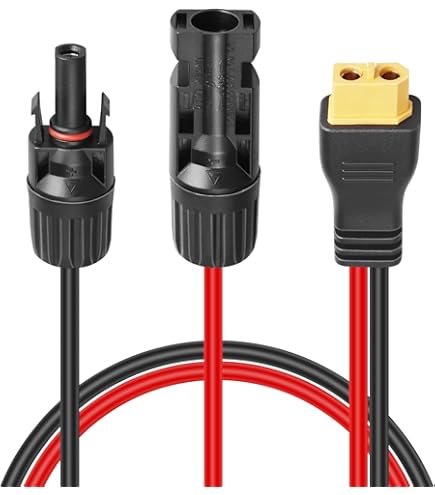 Cavo Di Ricarica Solare XT60i A XT60 - Adattatore 12AWG Per Pannelli Solari E Centrali Elettriche Portatili