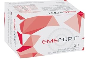 EMEFORT® Carenza di Ferro -Ferro, Vitamina C, Zinco, Acido Folico -Riduce Stanchezza e Affaticamento -Integratore Liposomiale Senza Glutine e Lattosio ● GUSTO LIMONE ● 20 BUST. OROSOLUBILI ●INPHA 2000
