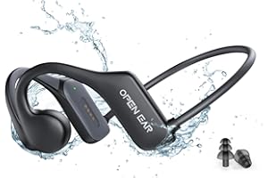 XINSRE Cuffie Conduzione Ossea, Cuffie Bluetooth 5.3 Impermeabili IP68, Built-in MP3 32G Memoria Cuffie Wireless, 8H Auricolari Wireless Leggero e Confortevole, Cuffie Sportive per il Nuoto, Corsa