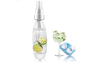 ATLDMPHIC Soda Maker Portable Sparkling Water Maker, 1L Carbonated Water Machine, Homemade Carbonate Beverage Maker, Soda Siphon, Cocktails Fresh Soda Maker for Home Outdoor, (Not Include 8g CO2 Cartridges)