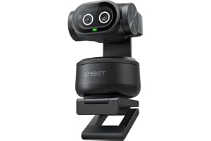 eMeet PIXY Webcam with AI Tracking, 0.2s Autofocus, Sony Sensor, Triple Microphone Array, Gesture Control, Preset Positions, Streaming Camera Compatible with OBS, Twitch, Switch 2, PC & Laptop (PIXY)