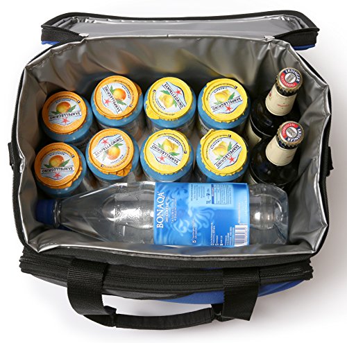 Große 15L große, und faltbare Kühltasche von Kuulbag fürs Auto, beim Sport oder Outdoor. Inklusive Umhängegurt. - 