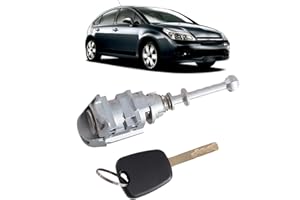 Alrens - Kit de Cerradura Puerta Exterior Izquierda para 407 C4 2004-2011 2006-2008 9170.Y0 9170Y0 9170.Y1 9170Y1 (plata)