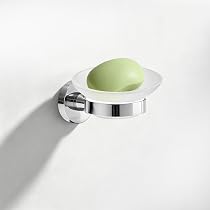 Portasapone In Acciaio Inox 304 Con Vassoio Drenante A Doppio Strato | Design Ovale 14x9,5x3 Cm | Per Doccia, Bagno E Cucina | Antiruggine E Facile Da Pulire - 3