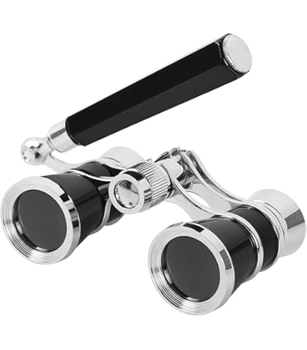 Jumelles De Théâtre Levenhuk Broadway 3x25 Blanche Avec Lorgnette Et Lampe Led