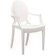 Kartell Louis Ghost, Set da 2 Sedie, Bianco Lucido