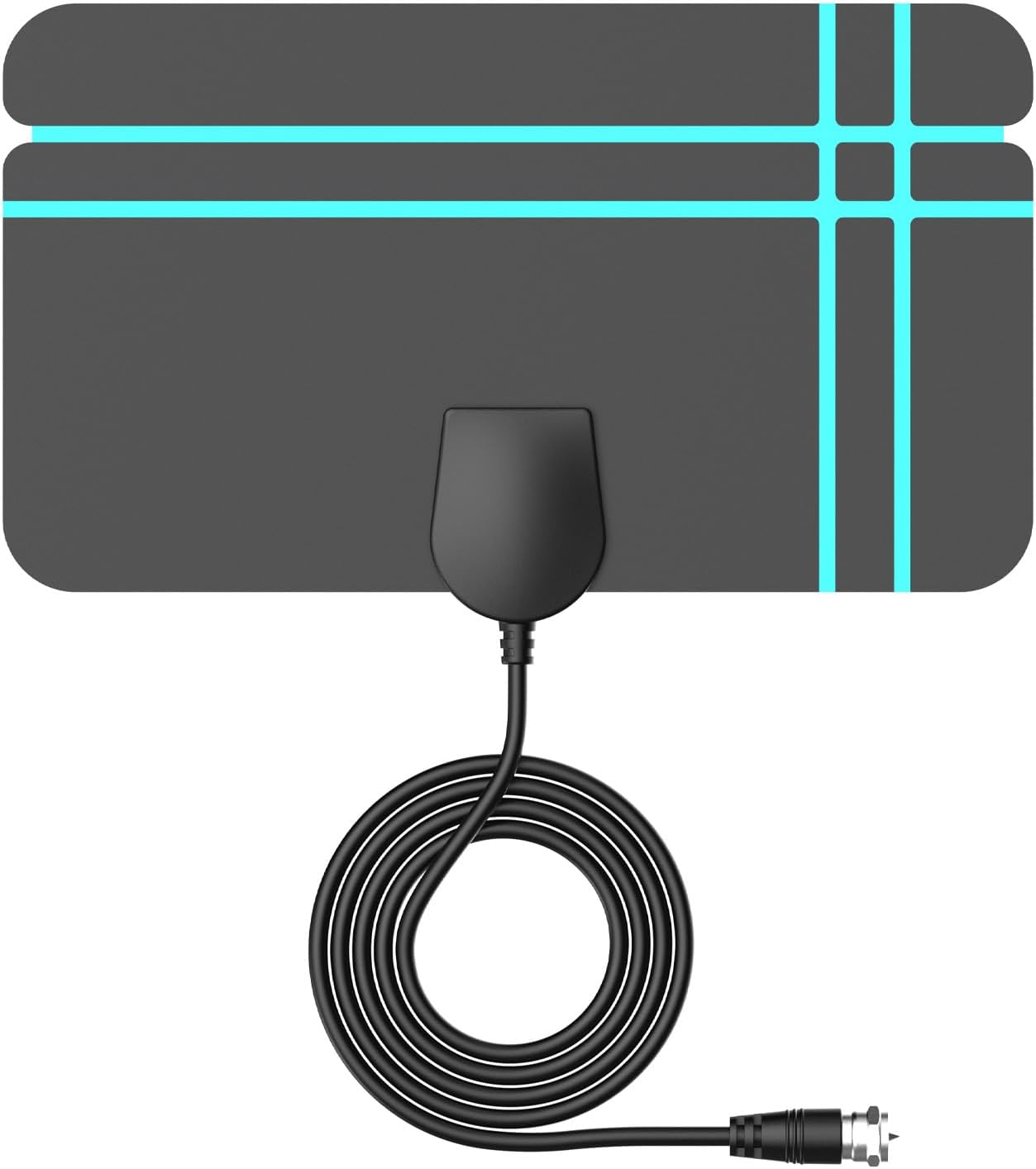 TV Ariels Indoor,650+ Miles Range Indoor TV Aerial for Smart TV and Older with Signal Booster - Digital Aeria for Local Channels Support HD 4K 1080P -16.4ft Aerial Cable (Classic Black)