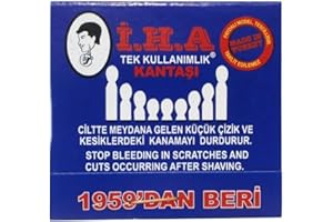 ELEVANTY Aste emostatiche - Matita da barba - Fiammiferi in pietra d'allume. 2 confezioni - 40 pezzi Ideale per saloni professionali. Arresta il sanguinamento