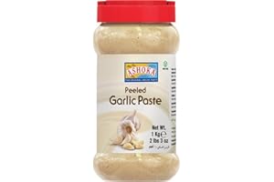ASHOKA - Pâte d'ail Ail pelé - 1 X 1 KG , L'emballage peut varier