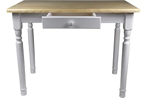 ‎MAGNETIC MOBEL Magnetic Mobel Esstisch mit Schublade Küchentisch Tisch Massiv Kiefer Speisetisch massiv (60x100 cm, Unbehandelt)