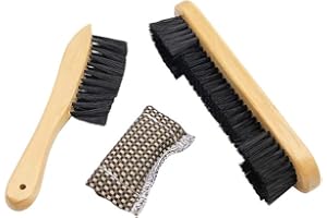 BEHAVETW Pool Table Brush Cleaner Kit, Wooden Billiard Snooker Pool Table Brush, Rail Brush Cleaner Pool Billiards Accessories for Billiard Table Cleaning Tool