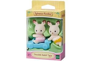 Figurines Sylvanian Families Les jumeaux lapin chocolat