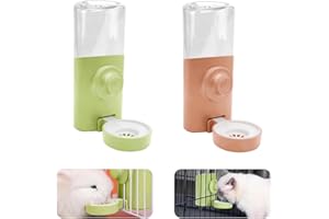 Orssmigs 2 Piezas Bebedero Conejo, 600ML Grande Botella Agua Hamster Antigoteo Automática Dispensador de Agua para Conejos, Hamster, Cobaya, Chinchillas, Erizos y Ardillas, Agapornis etc