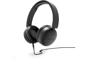 Energy Sistem - Auriculares de Diadema (Plástico 100% Reciclado, Cable extraíble, Micrófono, Asistente de Voz) - (Negro)