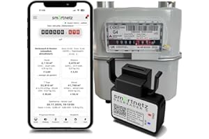 Smartnetz Gasreader 5 für Apator/Metrix Gaszähler - WiFi mit TASMOTA vorinstalliert | WLAN | MQTT | Apator Gaszähler AUSLESEN (nicht für BK4!)