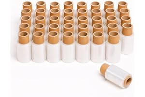 TELECAJAS.COM TELECAJAS | MiniFilm GO Estirable Transparente | Film de Embalaje para Retractilar y Envolver Productos | Protección en Logística | Resistente y Fácil de Usar | 100 ml - Peso 270 gr | Pack de 40