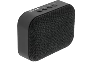 TELLUR Callisto Cassa Bluetooth Portatile, Disegno Ultra Compatto con Tessuto, Altoparlante Portatile, Funzione Vivavoce, USB, MicroSD/TF, MicroUSB Aux Port, Nero