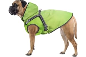 Mosucoirl Chubasqueros para Perros, Impermeable con Capucha para Perros pequeños, medianos, Grandes y Cachorros