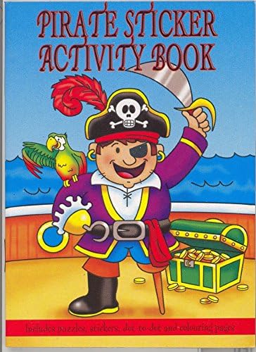 Playwrite 12 MINI BOOKS - FUN KIDS PIRATE STICKER ACTIVITY PUZZLE BOOKS