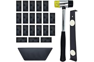 ZDOZITZ Laminate Wood Flooring Installation Kit laminate flooring tools with Tapping Block, Pull Bar, Mallet and 20 Spacers (A)