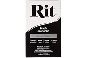 All Purpose Concentrated Rit Dye Powder Single Pack for Clothing, Décor, and Crafts – Black