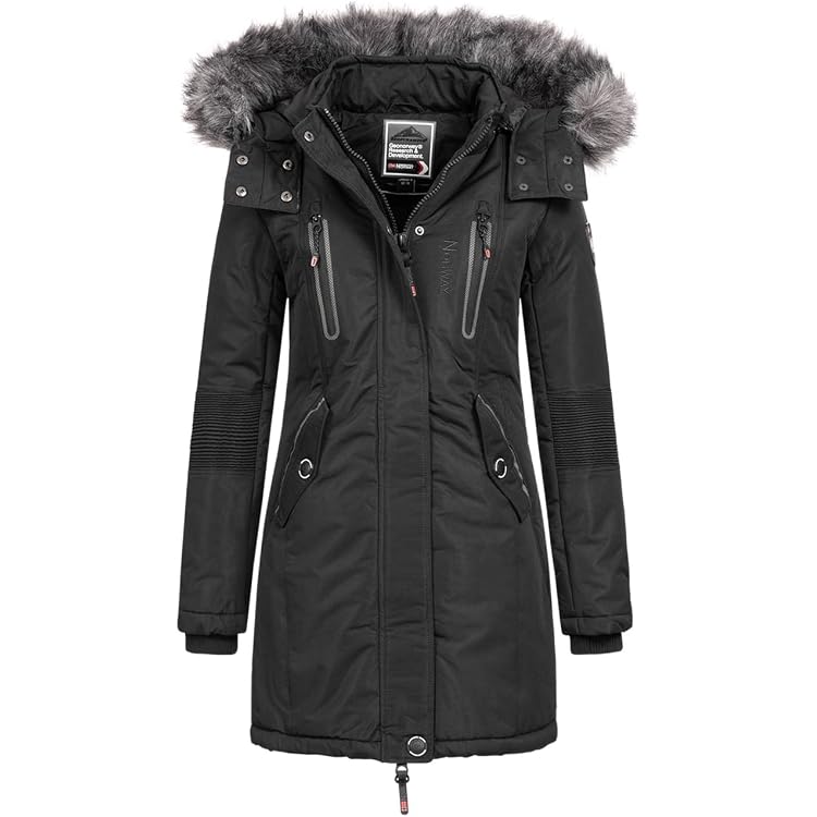 Giacca Trapuntata Con Cappuccio Geographical Norway Abby Donna - Calda, Impermeabile, Per Sport E Inverno