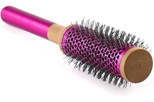 MOUPAA 35 mm / 1,4 cala okrągły grzebień szczotka do stylizacji włosów Dyson i wydmuchiwania salonu, ważony uchwyt, wentylowana szczotka beczkowa do suszenia rozdmuchiwanego, kręcenia, prostowania