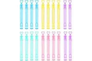 KGDUYC 20 PCS Bolle di Sapone Giocattoli- Bambini Bolle Tubetti di Sapone Gadget per matrimonio, Compleanno, San Valentino, Battesimo | bottiglie vuote