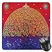 Produktbild BGLKCS Ethnic Mauspads Mouse Pad, Sacred Bodhi Tree of Life Themed Eastern Spiritual Growth Ethnic Artwork Print, Standard Size Rectangle Non-Slip Rubber Mousepad, Scarlet Blue